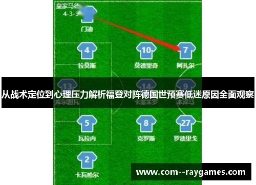 从战术定位到心理压力解析福登对阵德国世预赛低迷原因全面观察